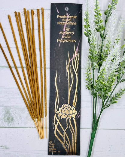 Mother's India Sweet Frankincense Nag Champa incense