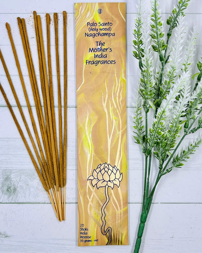 Mother's India Palo Santo Nag Champa incense