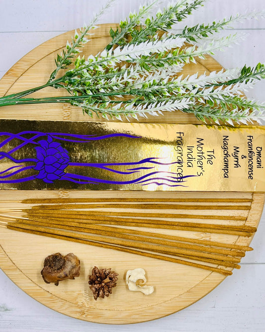 Mother's India Omani Frankincense & Myrrh Nag Champa incense