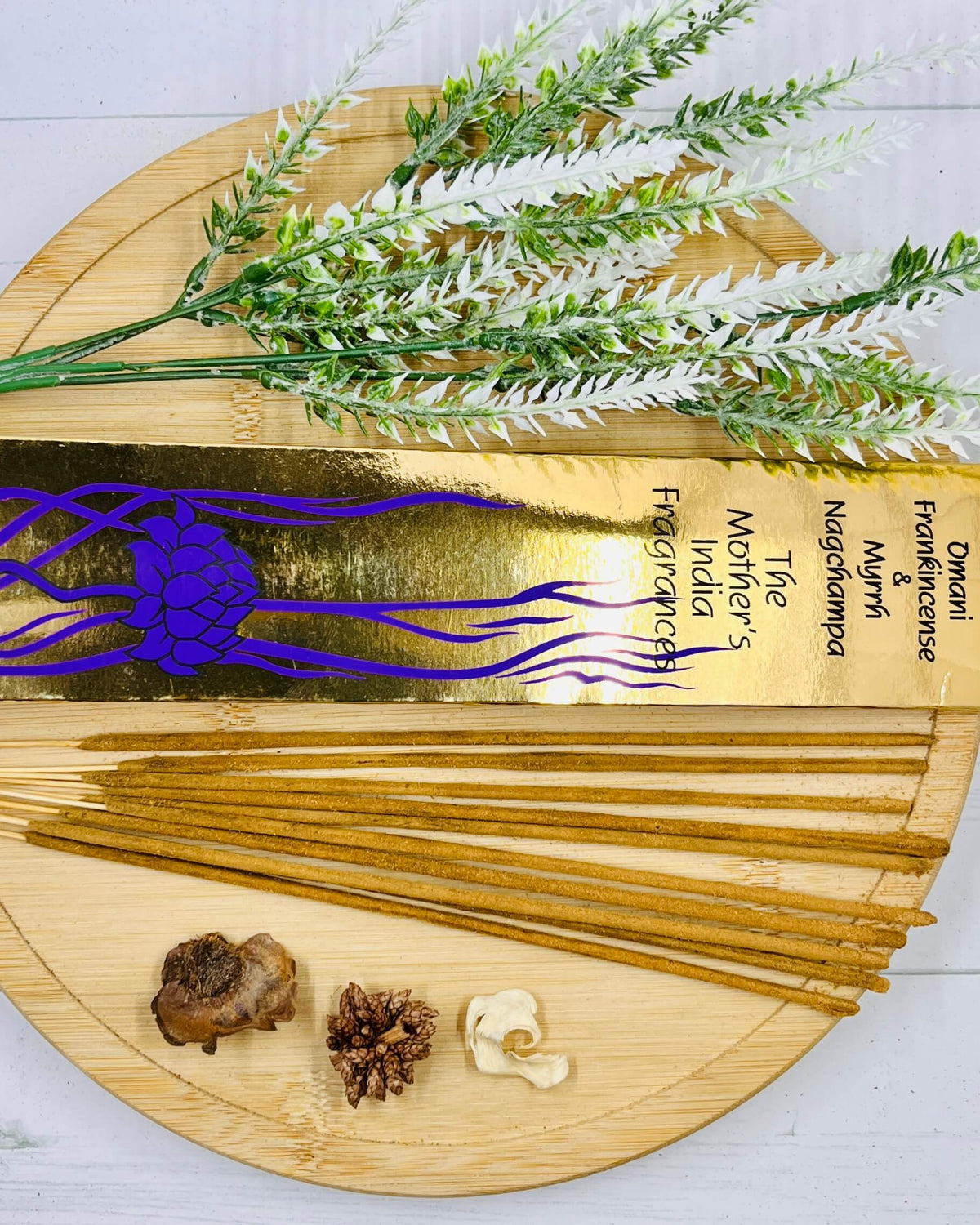 Mother's India OMANI FRANKINCENSE & MYRRH Nag Champa incense