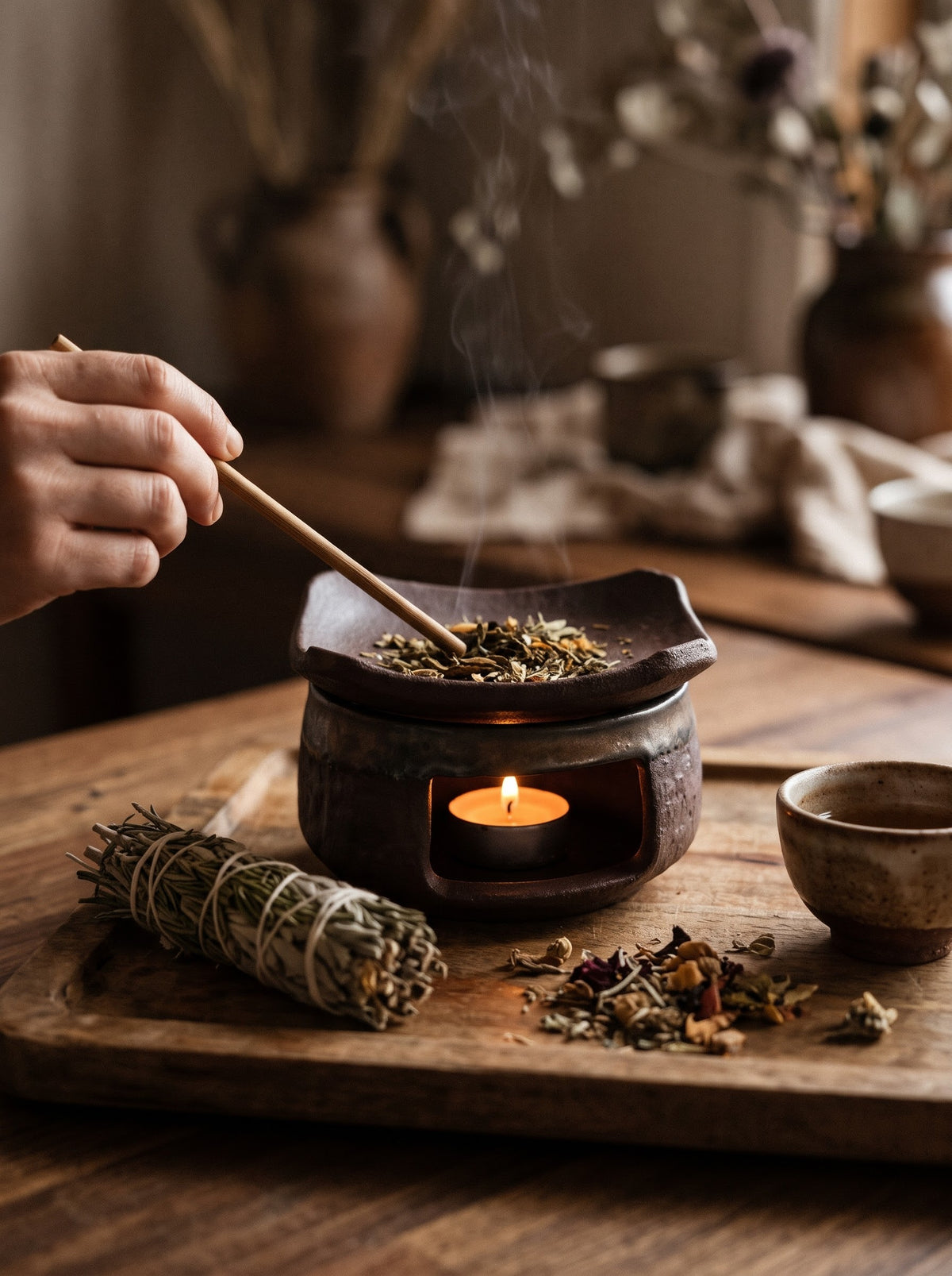 Tealight Herb & Oil Burner