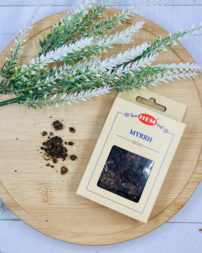 HEM Incense Resin MYRRH 30g