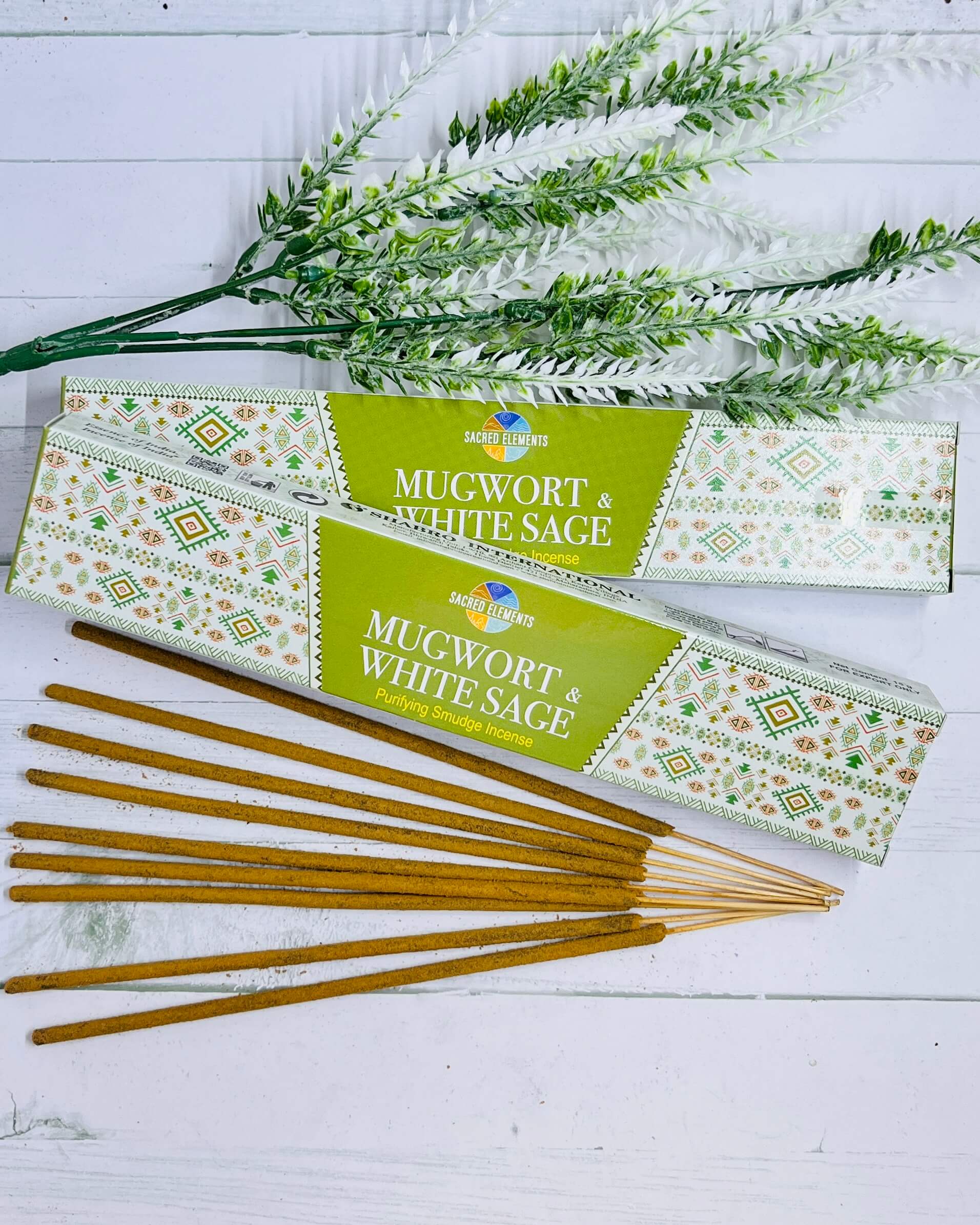 Sacred Elements Incense MUGWORTH WHITE SAGE 15g