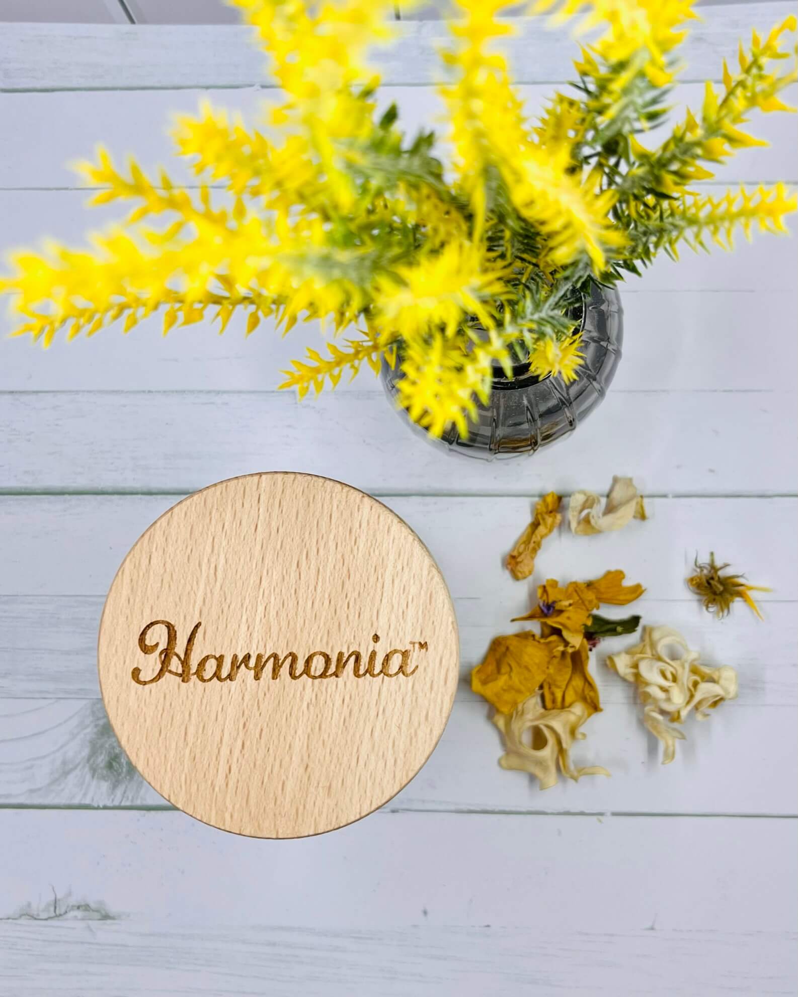 Harmonia ORANGE Soy Wax Gemstone Candle - Citrine Prosperity