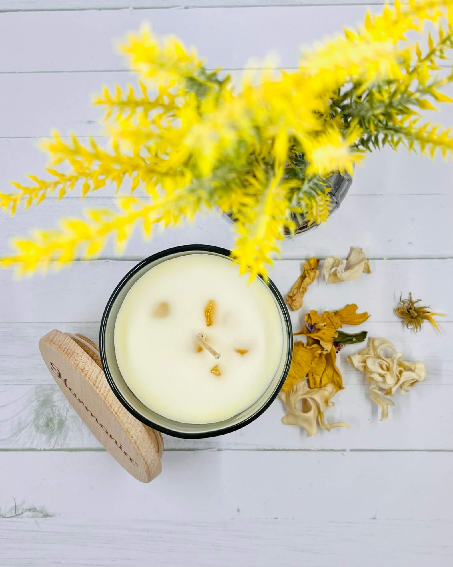 Harmonia ORANGE Soy Wax Gemstone Candle - Citrine Prosperity
