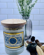 Harmonia MYRRH Soy Wax Gemstone Candle - Lapis Awareness
