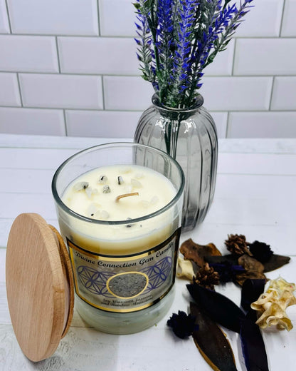 Harmonia JASMINE Soy Wax Gemstone Candle - Rainbow Moonstone