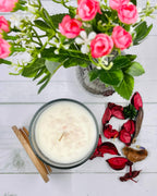 Harmonia ROSE Soy Wax Gemstone Candle - Rose Quartz Love