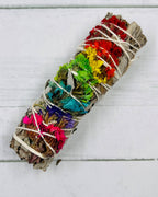 Chakra Flower White Sage smudge stick 10cm
