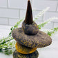 Backflow incense cone burner rock stack