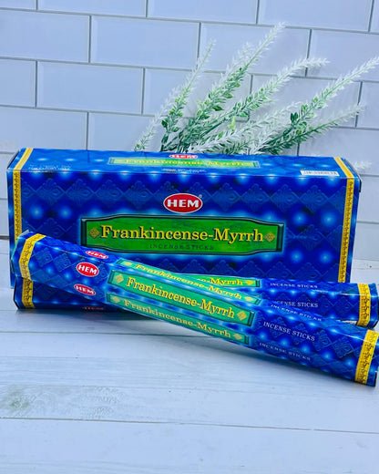 HEM Frankincense and Myrrh HEX incense