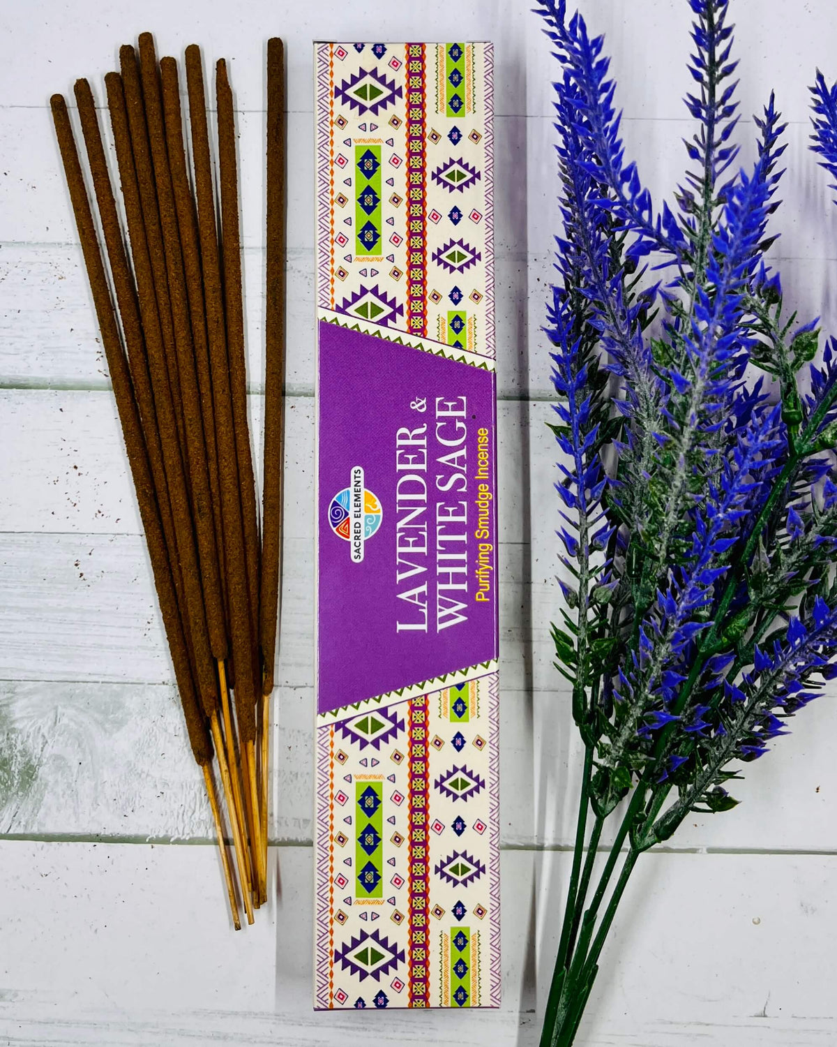 Sacred Elements Incense LAVENDER WHITE SAGE 15g