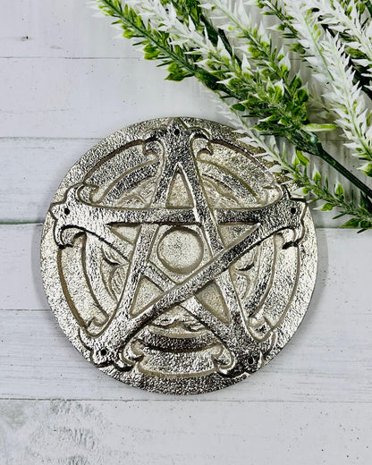 Incense & Cone Holder Aluminum Pentagram