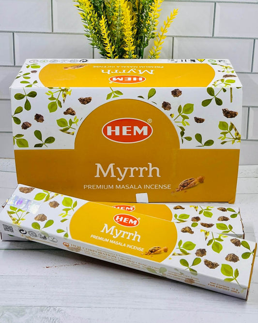 Hem MYRRH premium masala incense 15g