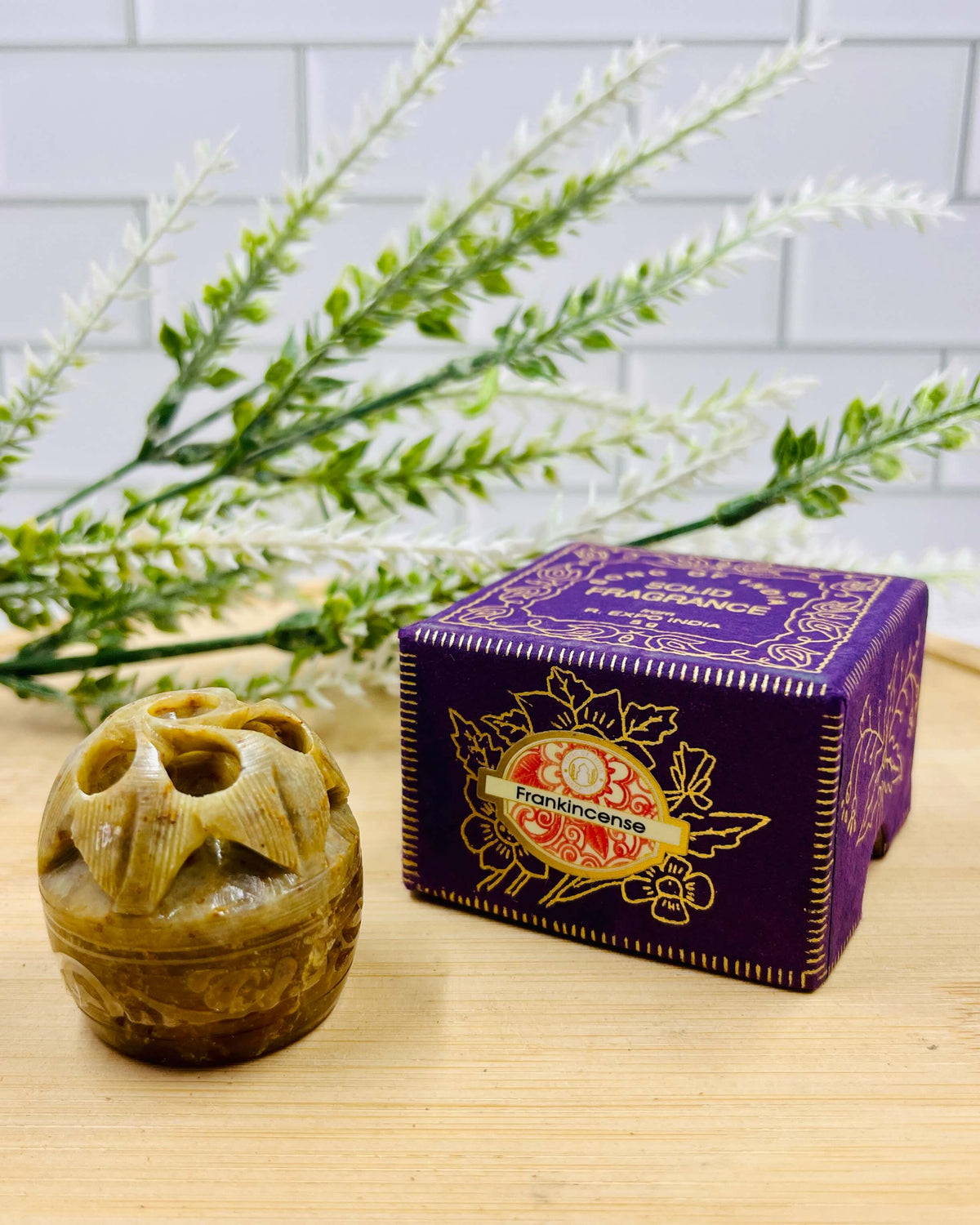 Song Of India Natural Solid Perfume FRANKINCENSE 5g