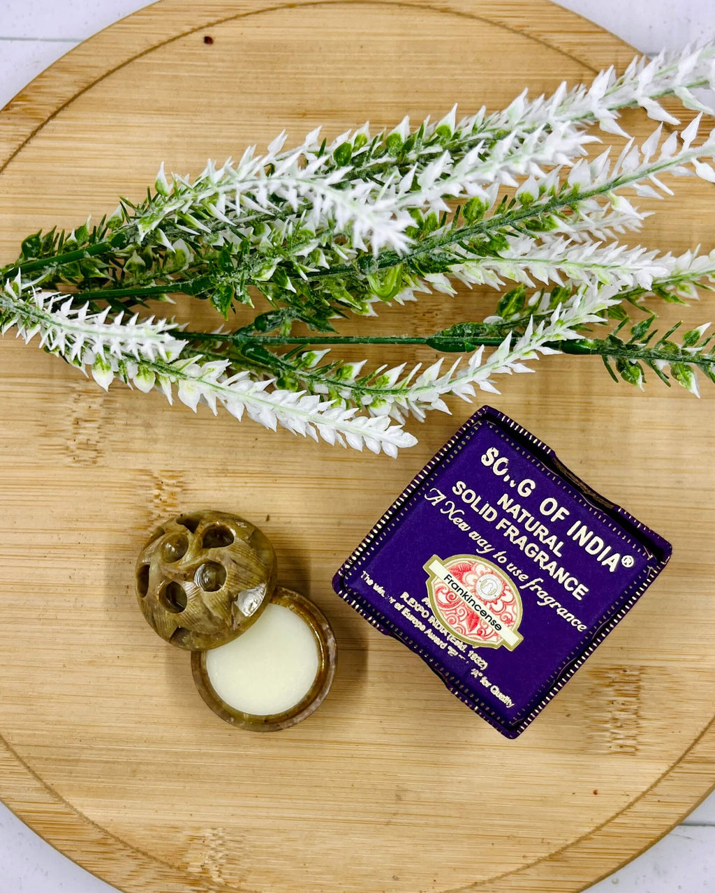 Song Of India Natural Solid Perfume FRANKINCENSE 5g