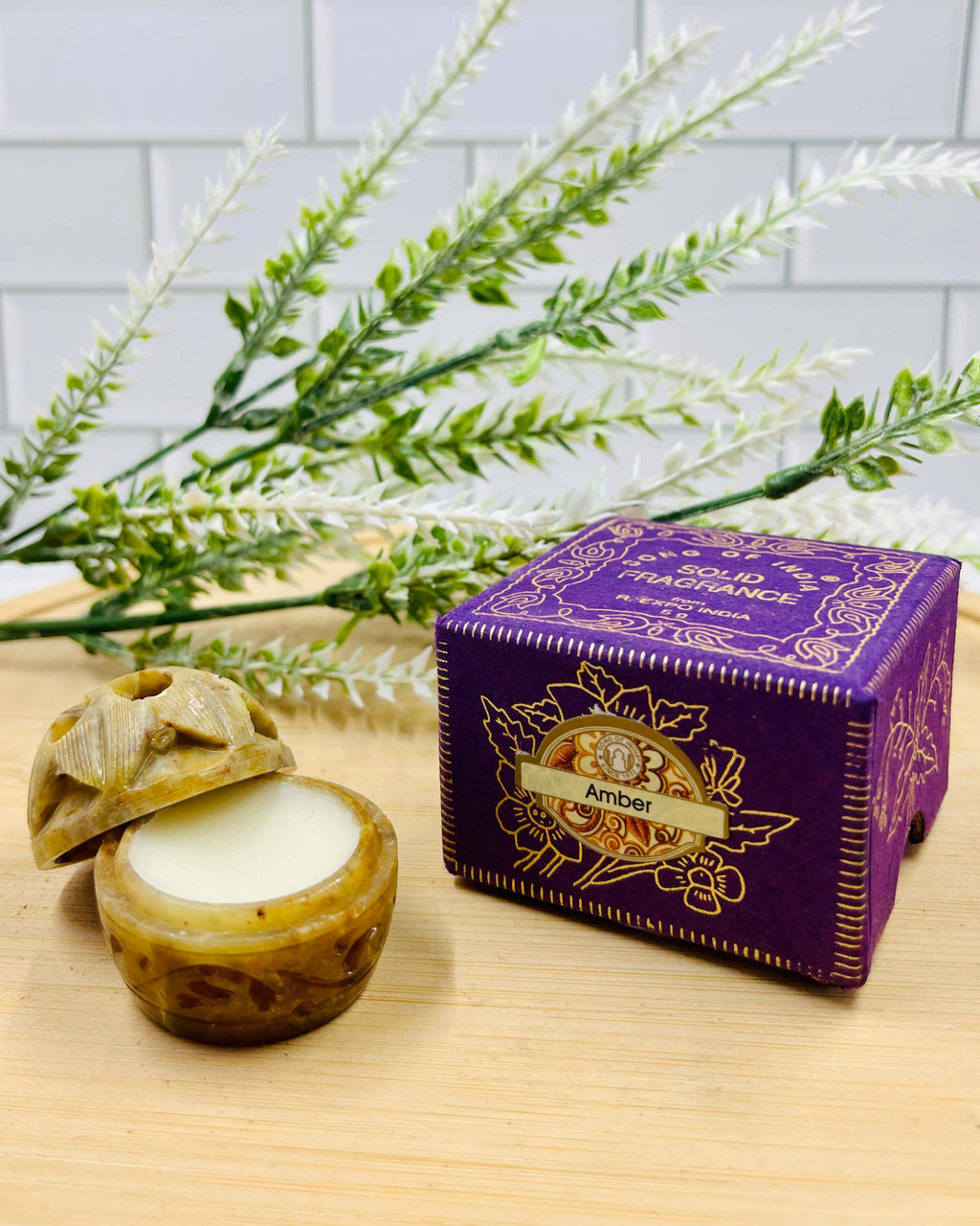 Song Of India Natural Solid Perfume AMBER 5g