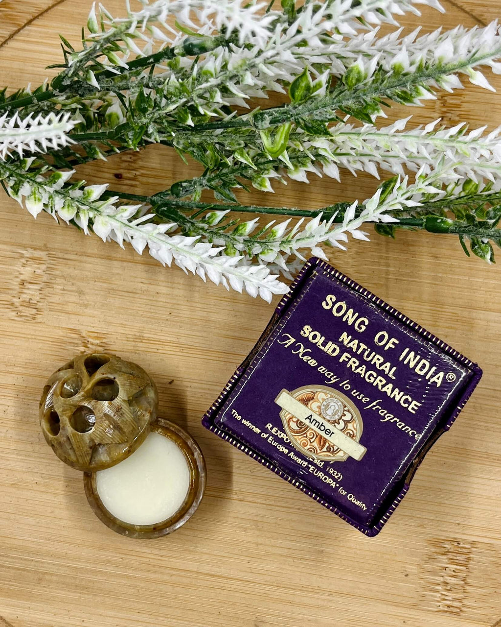 Song Of India Natural Solid Perfume AMBER 5g