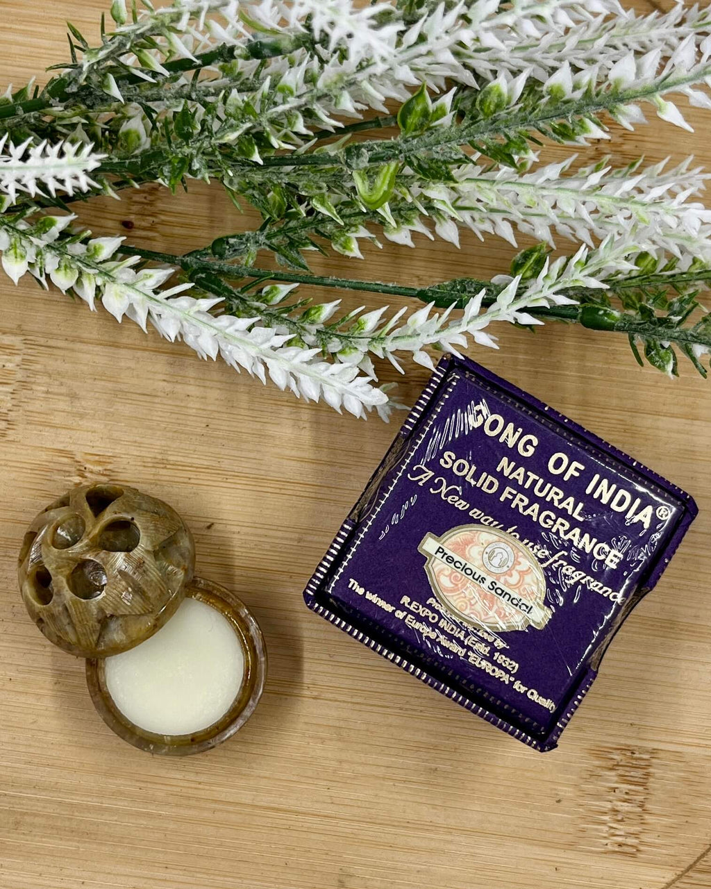 Song Of India Natural Solid Perfume PRECIOUS SANDAL 5g