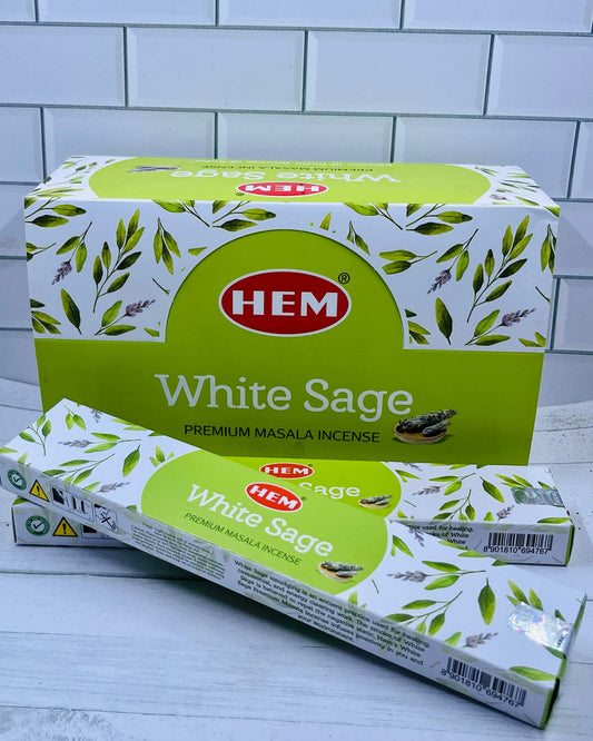Hem WHITE SAGE premium masala incense 15g