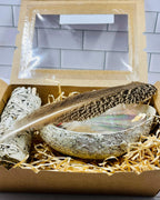 Sacred White Sage & Abalone Shell Smudge Gift Set