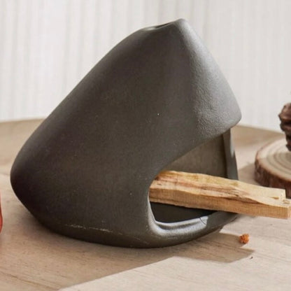 Ceramic Palo Santo Smudge Holder Hut