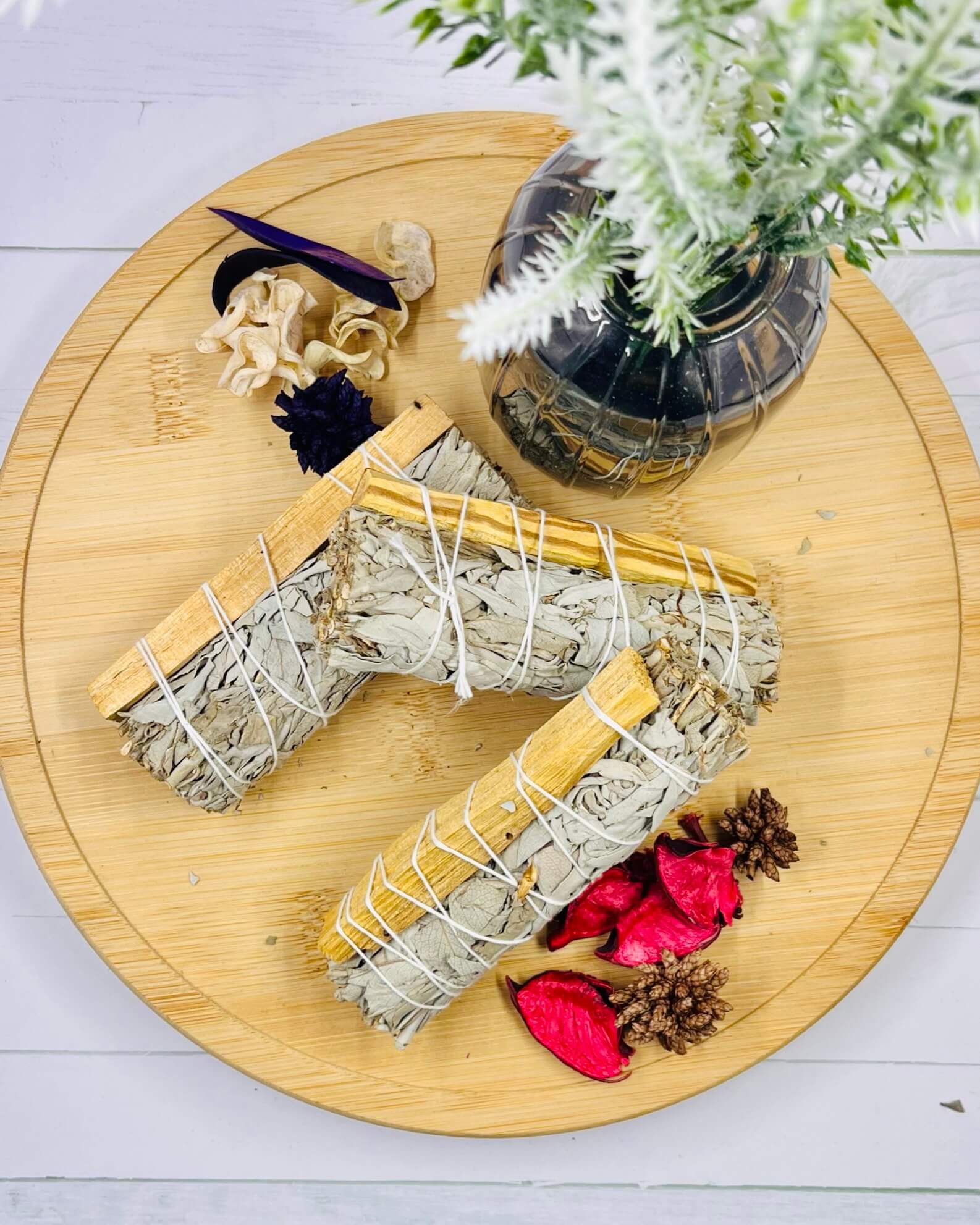 White Sage and Palo Santo smudge stick 10cm