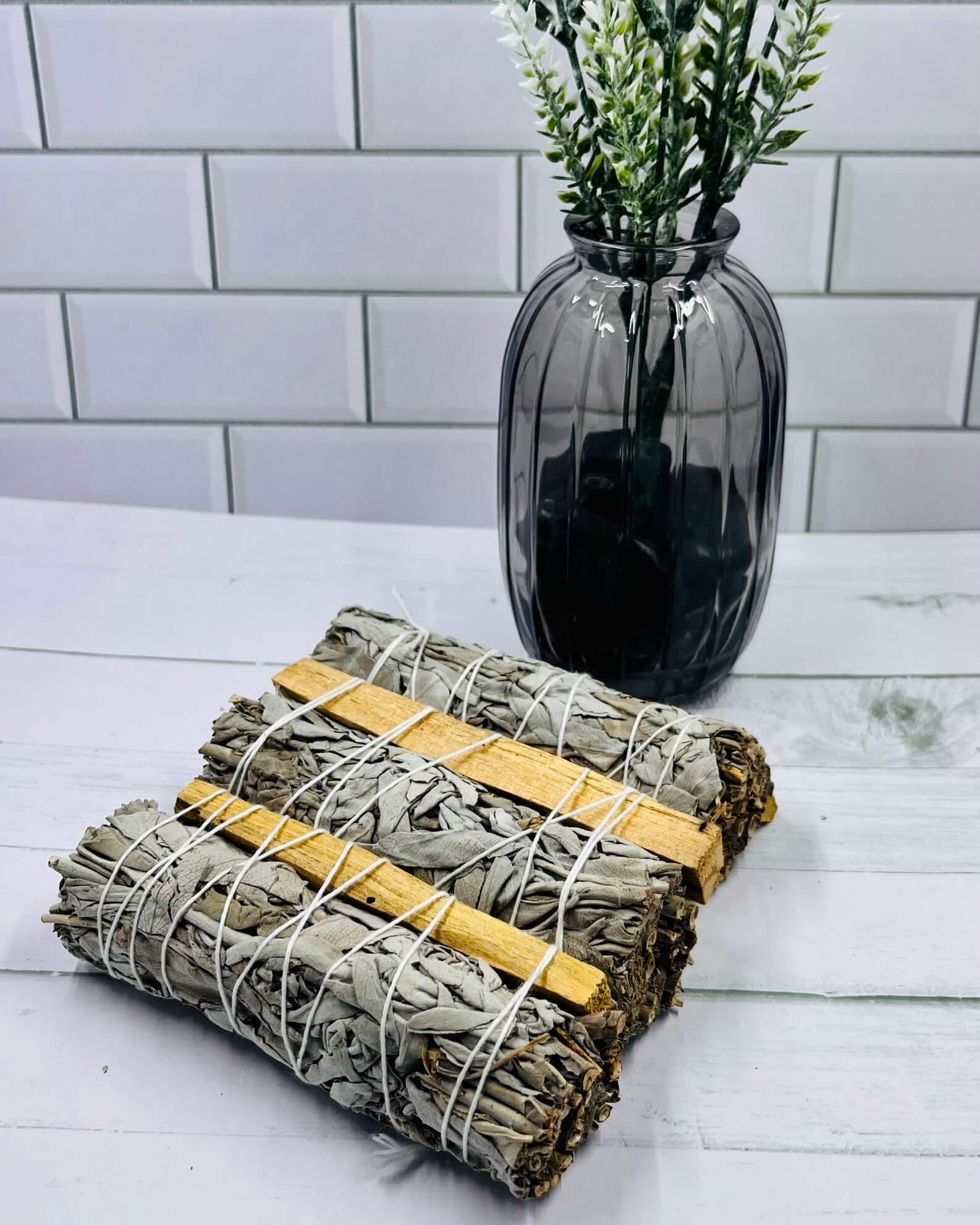 White Sage and Palo Santo smudge stick 10cm