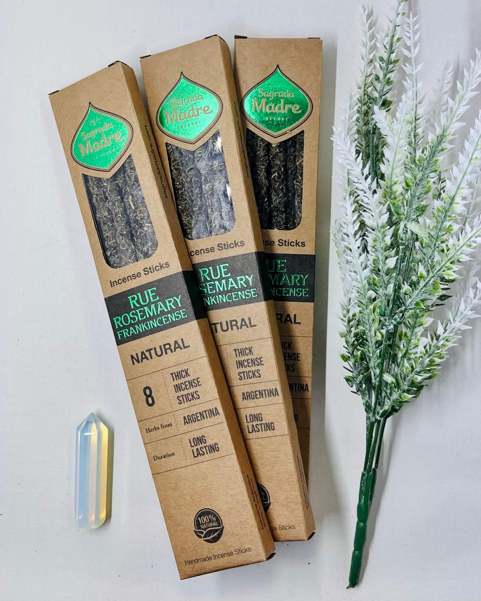 Sagrada Madre Natural Incense ROSEMARY, RUE & FRANKINCENSE