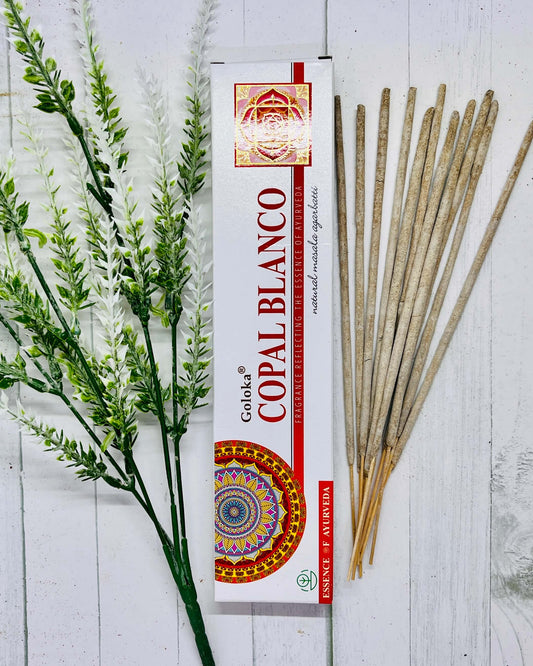 Goloka Copal Blanco (White Copal) incense