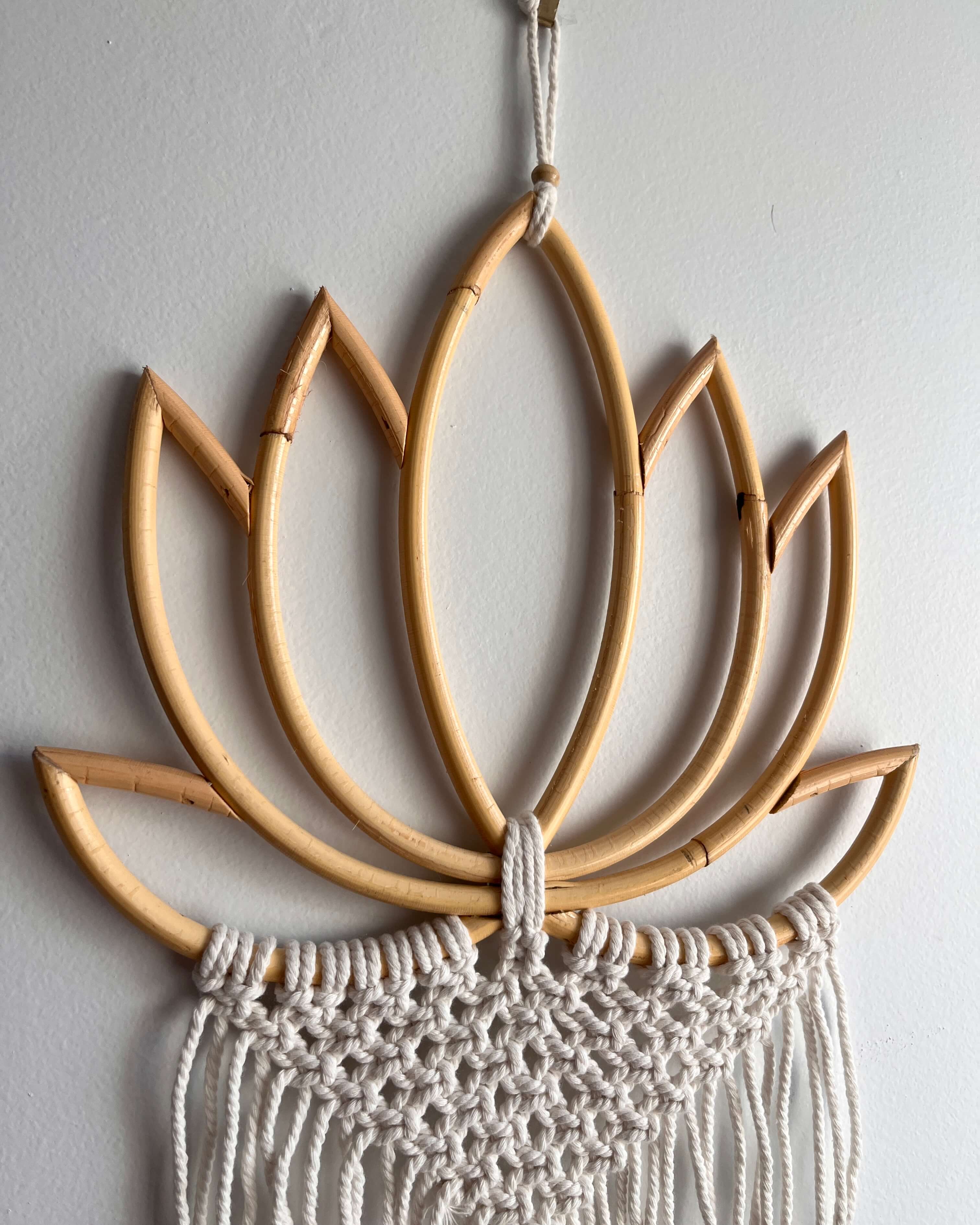 Macramé Lotus Wall Hanging Boho