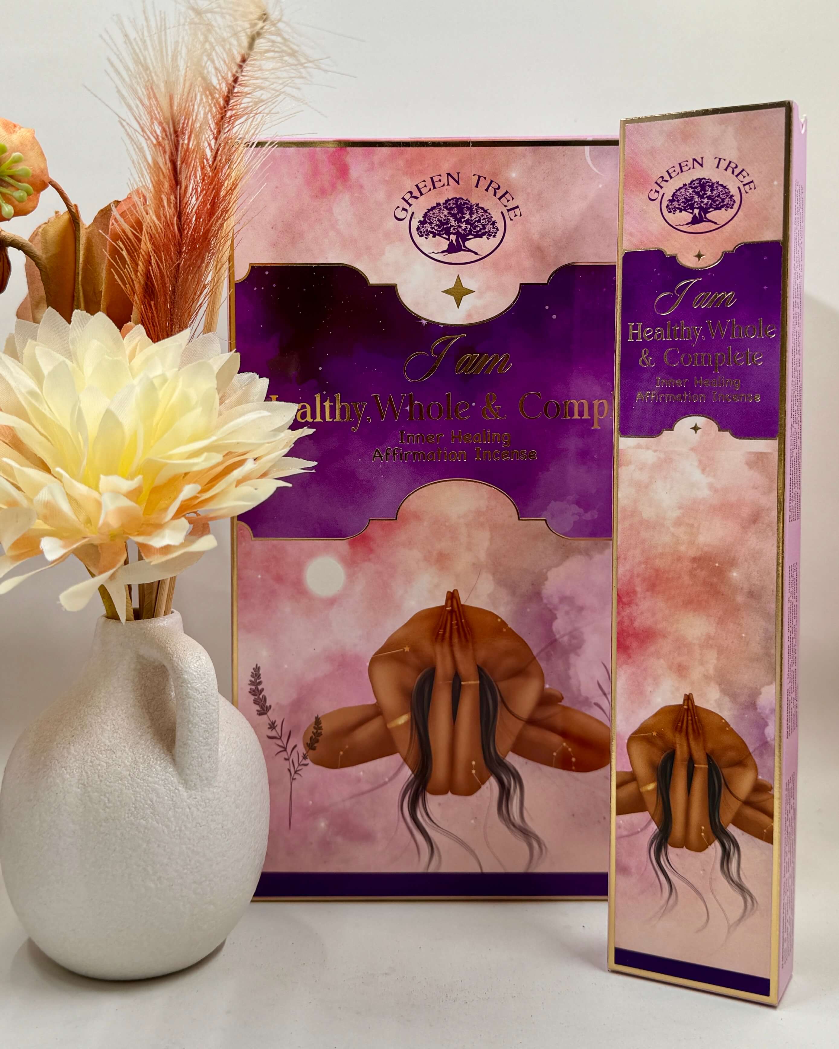 Green Tree I AM HEALTHY, WHOLE & COMPLETE Manifestation Incense 15g