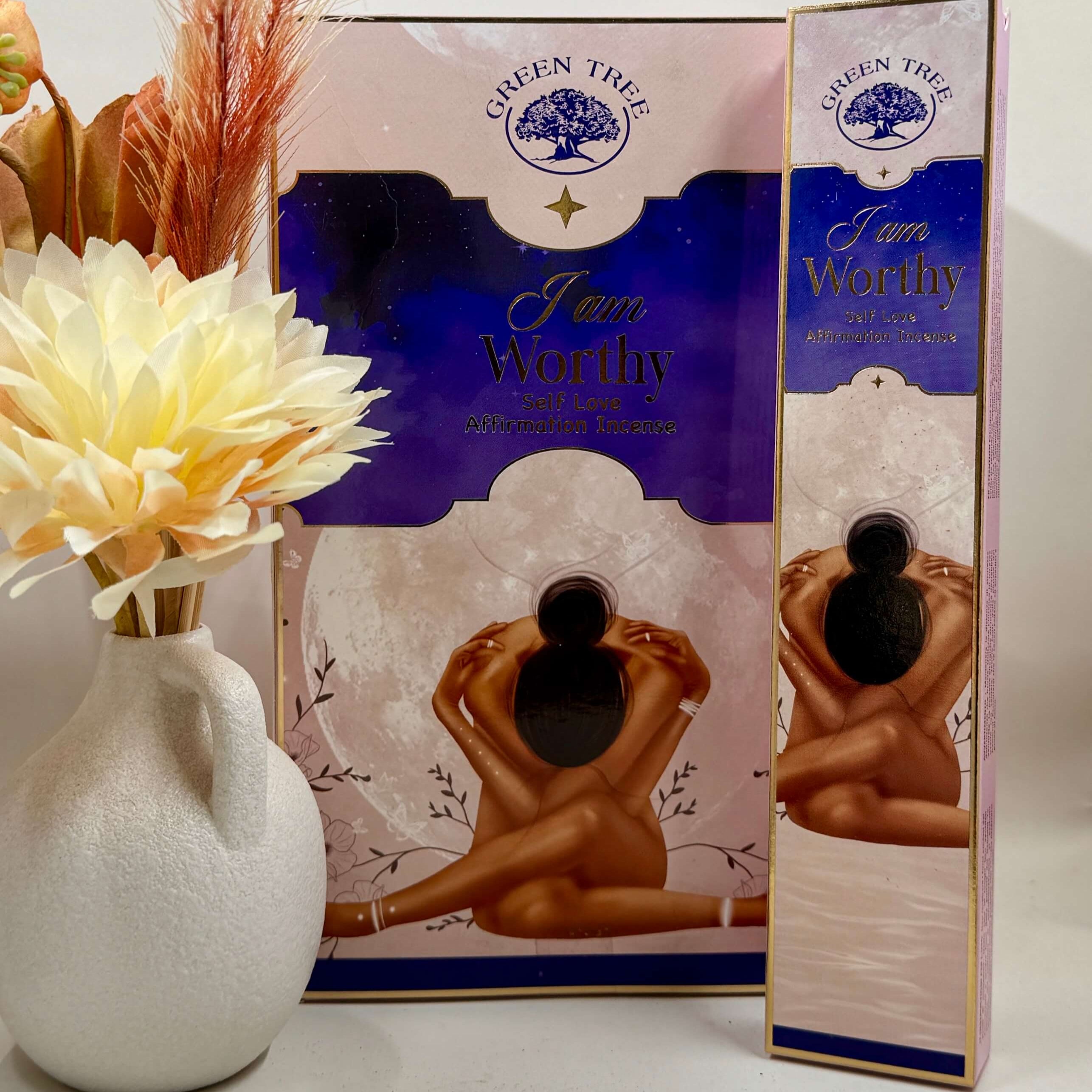Green Tree I AM WORTHY Manifestation Incense 15g
