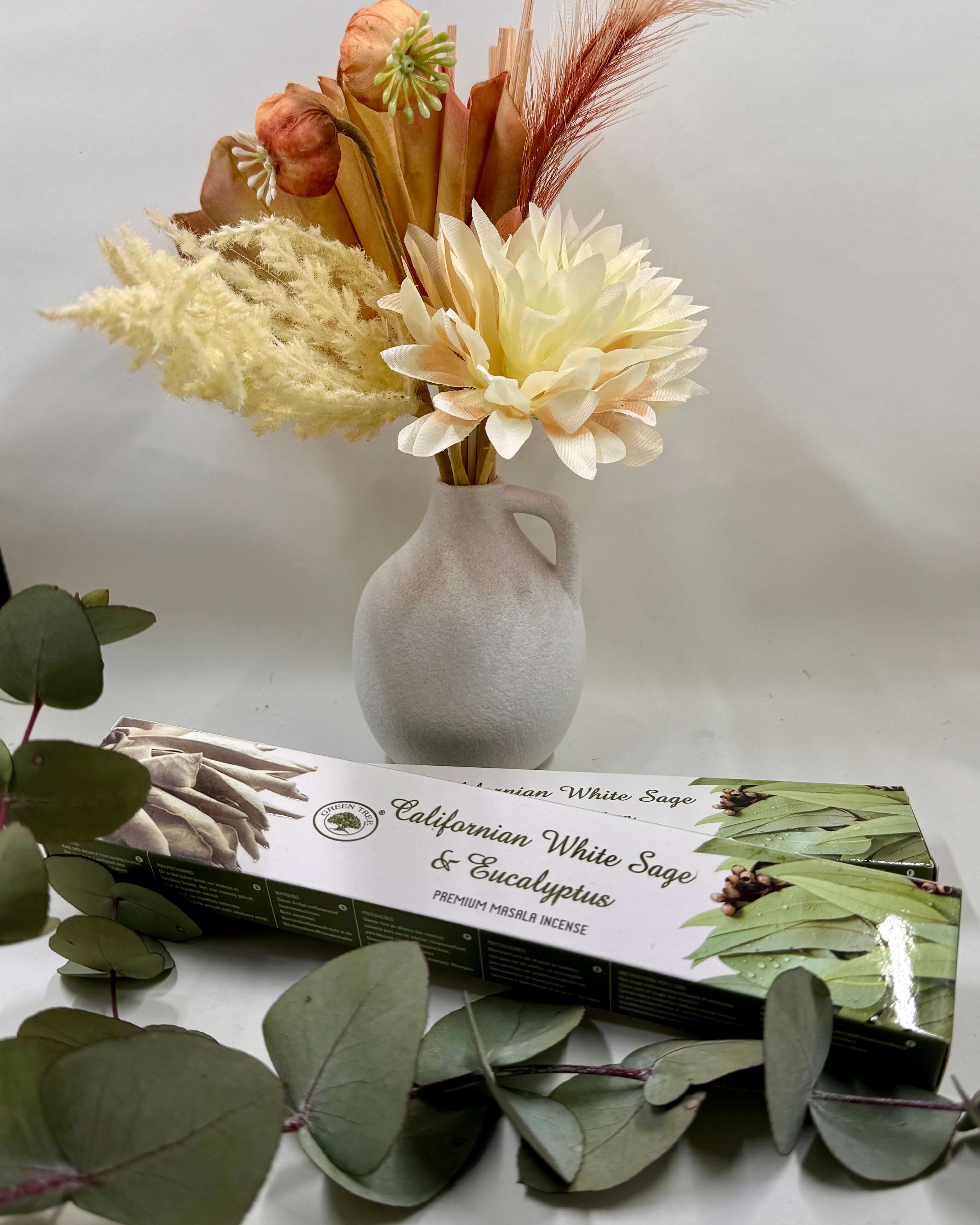 Green Tree CALIFORNIAN WHITE SAGE & EUCALYPTUS Incense 15g