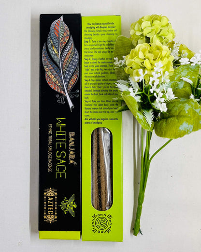 Banjara Aztec Incense WHITE SAGE