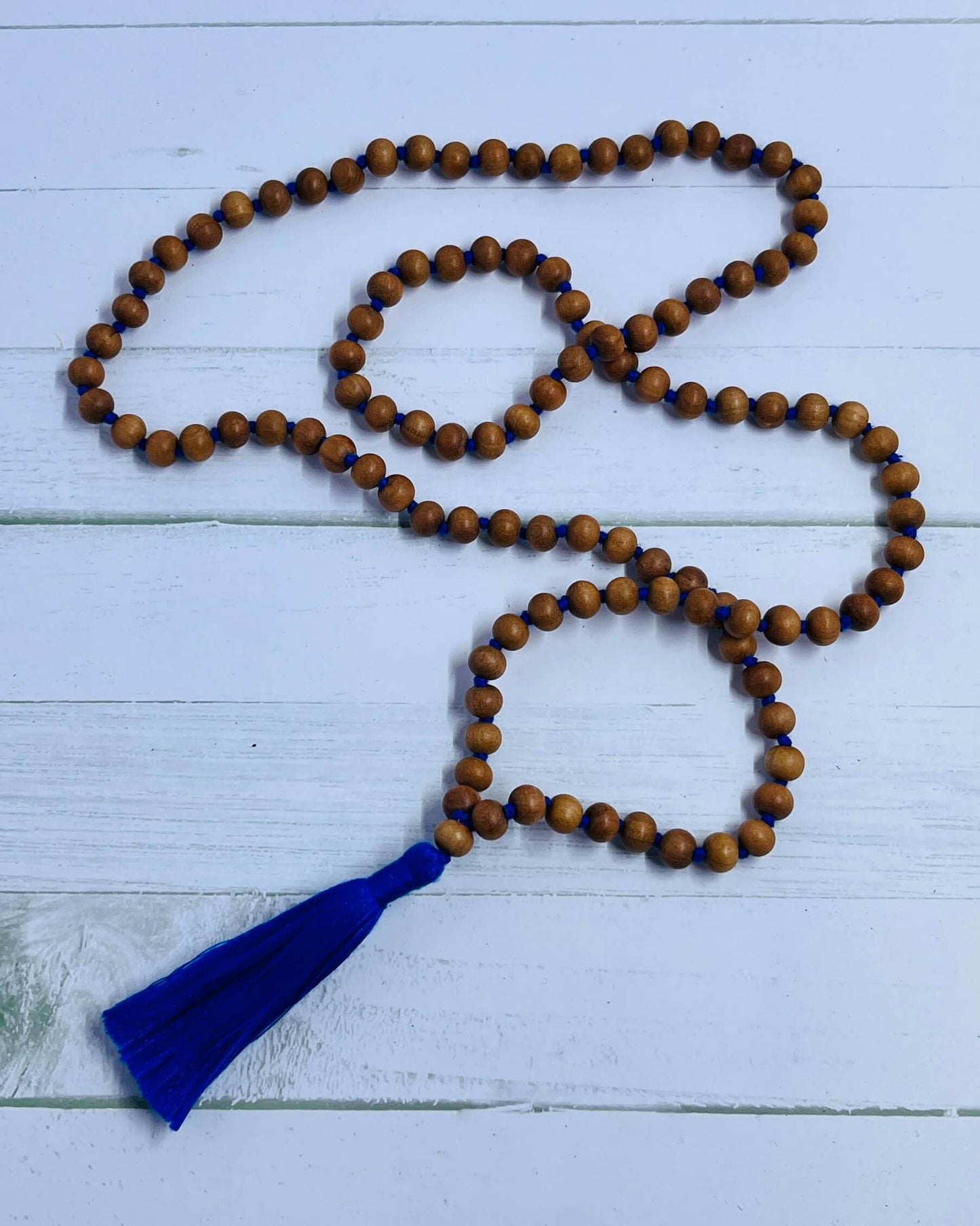 Plain scented Sandalwood Full Mala Beads 108 beads with Tassel