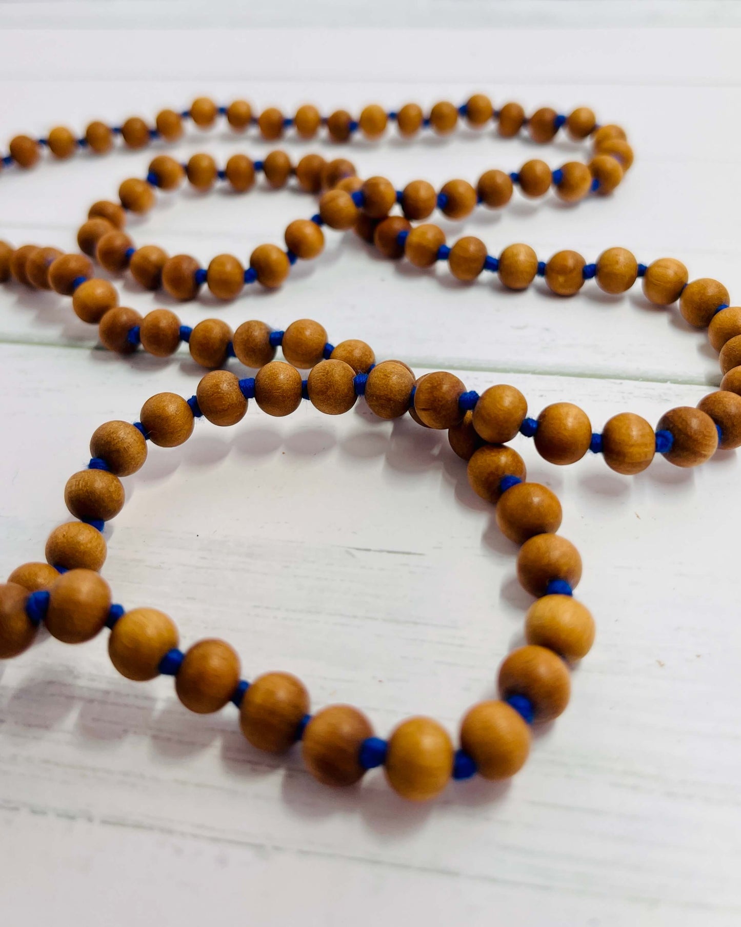 Plain scented Sandalwood Full Mala Beads 108 beads with Tassel
