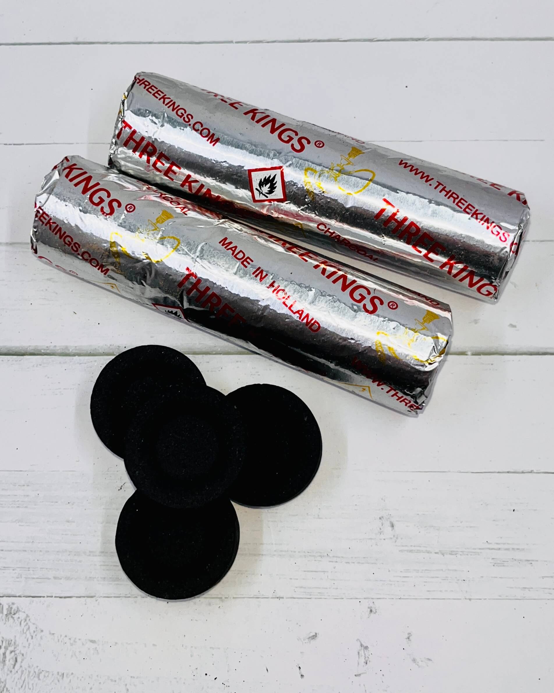 THREE KINGS Quick Light Charcoal Discs