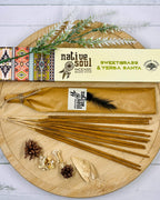 Native Soul Incense Smudge Sticks SWEET GRASS & YERBA SANTA