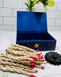 Tibetan Rope Incense JUNIPER with holder