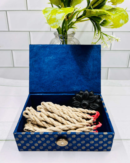 Tibetan Rope Incense SANDALWOOD with holder