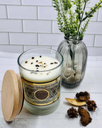 Harmonia AMBER Soy Wax Gemstone Candle - Tiger Eye Problem Solving