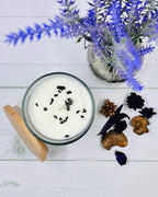Harmonia SANDALWOOD Soy Wax Gemstone Candle - Hematite Grounding