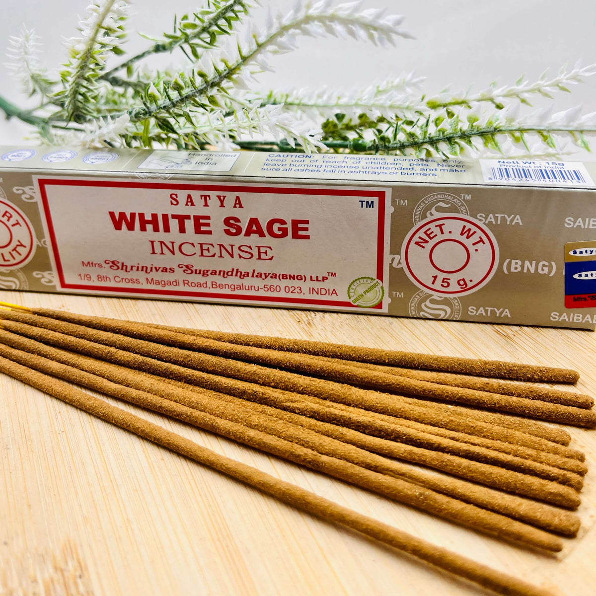 Satya BNG Earth WHITE SAGE Incense