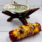 Abalone Shell Tripod Stand smudge stick Holder