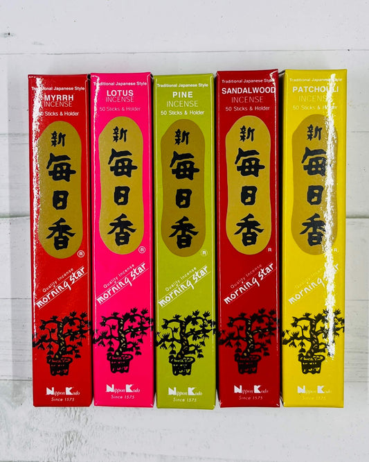 Morning Star ASSORTED 5 PACK Japanese Incense