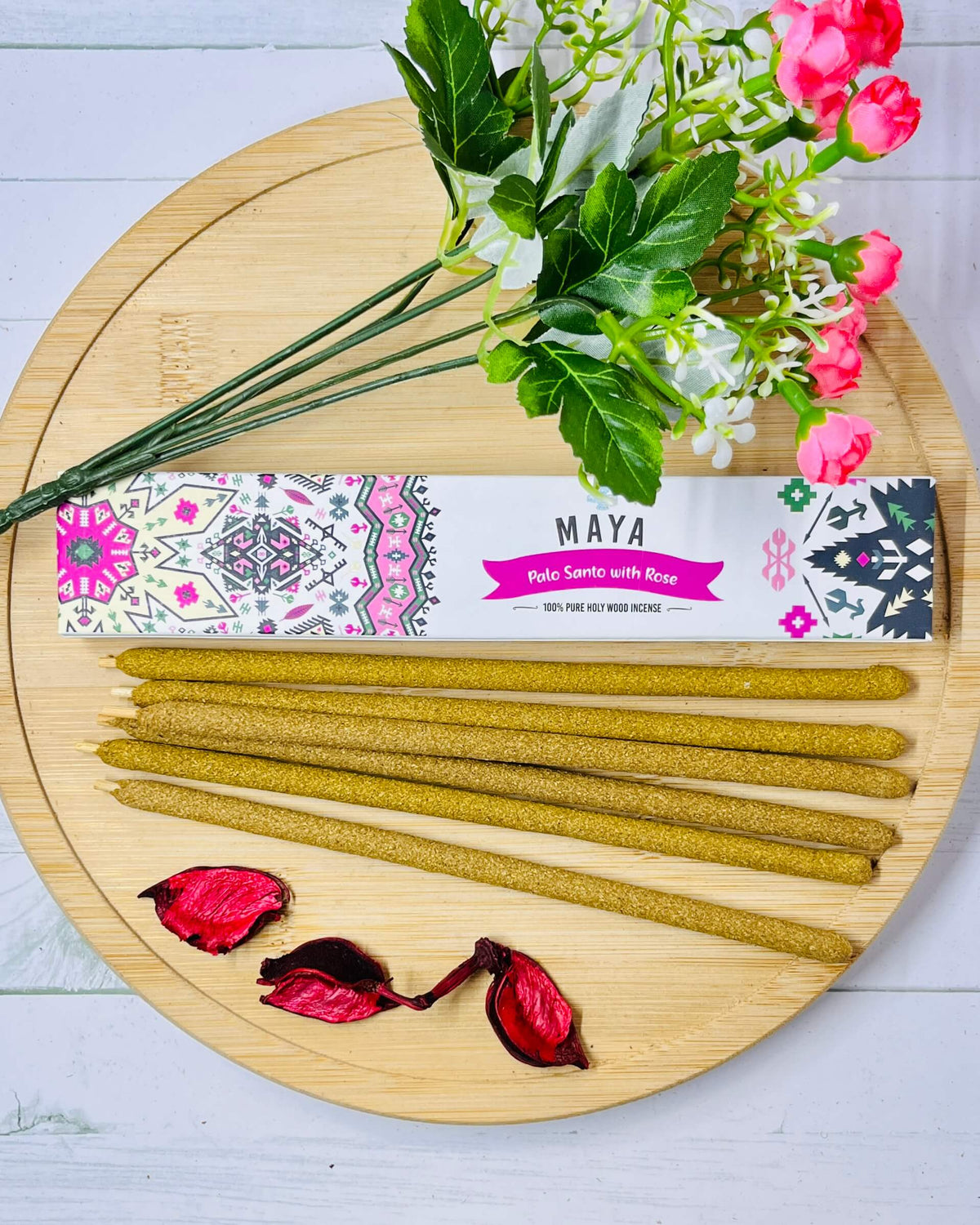 MAYA Palo Santo & Rose Incense