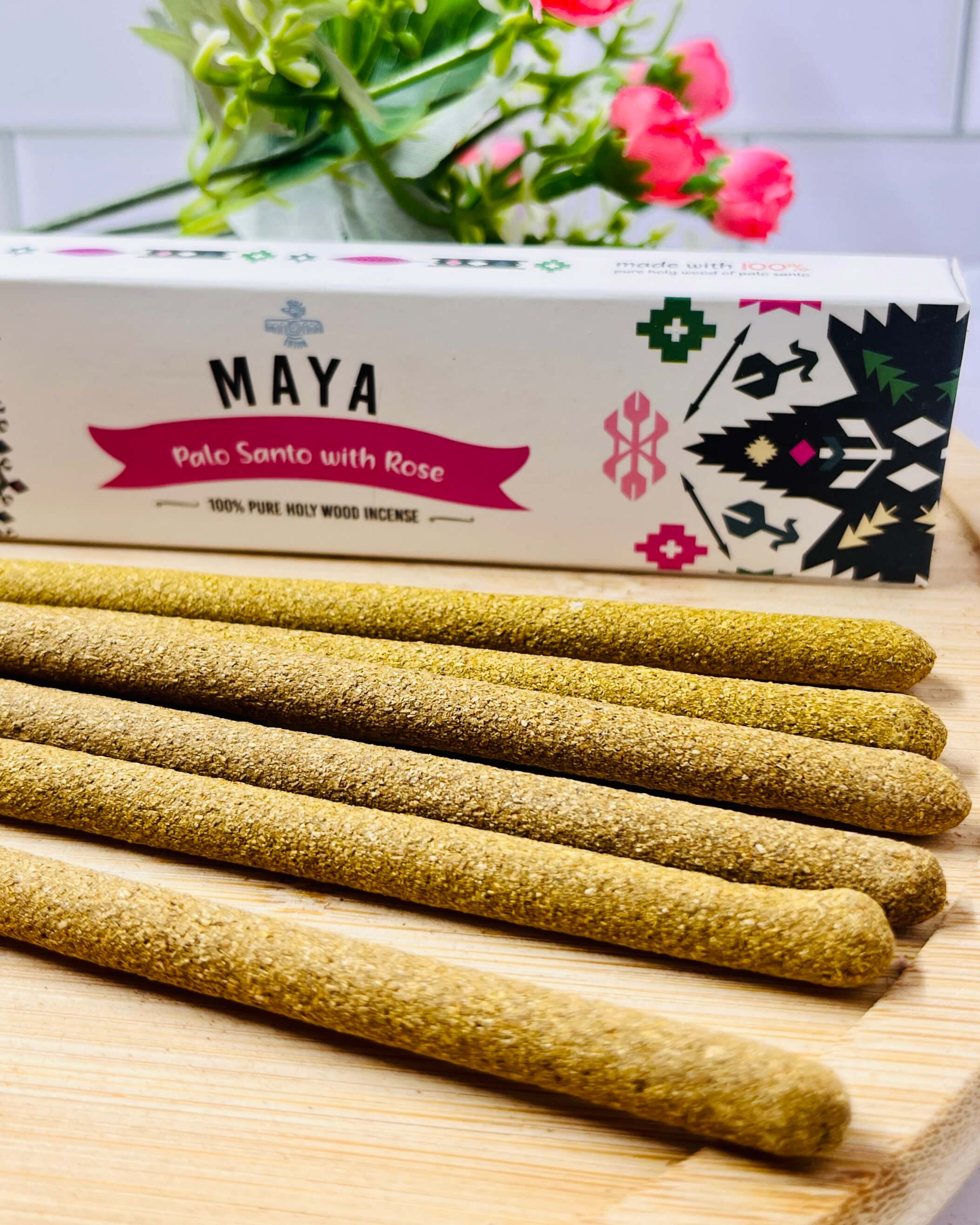 MAYA Palo Santo & Rose Incense