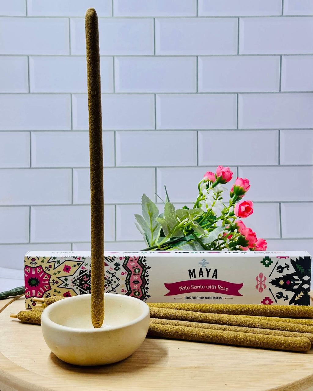 MAYA Palo Santo & Rose Incense