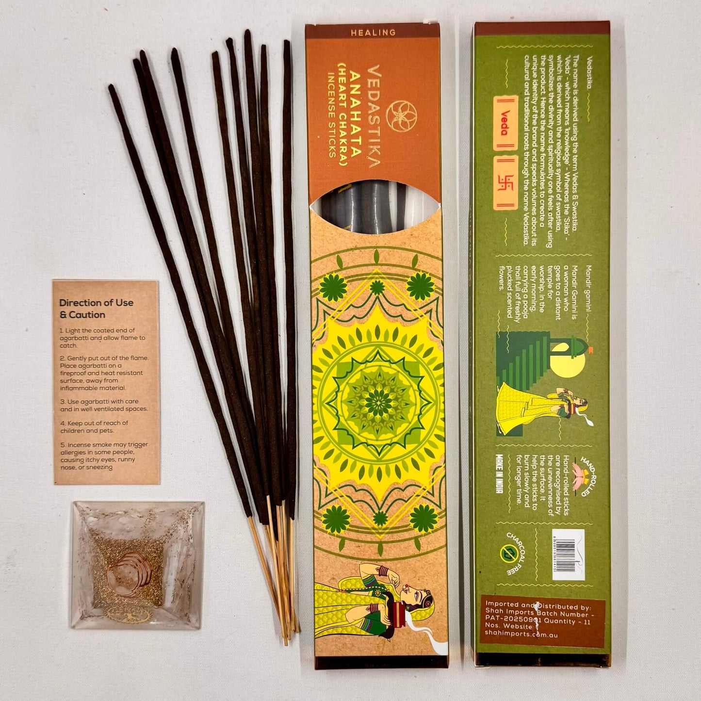 Vedastika Healing Incense ANAHATA Heart Chakra